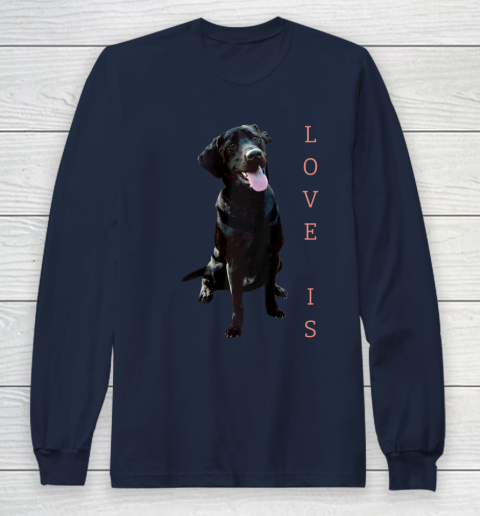 Dog Mom Shirt Labrador Retriever Shirt Women Men Kids Black Lab Dog Mom Long Sleeve T-Shirt 2