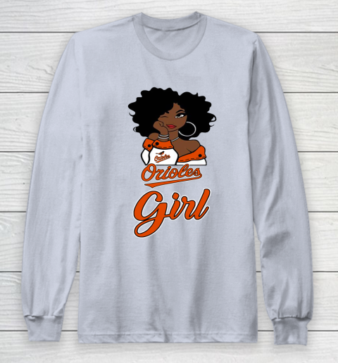 Baltimore Orioles Girl MLB Long Sleeve T-Shirt 6
