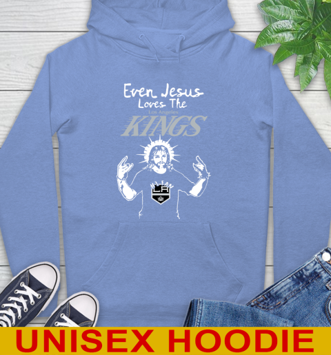 Los Angeles Kings NHL Hockey Even Jesus Loves The Kings Shirt Hoodie 11