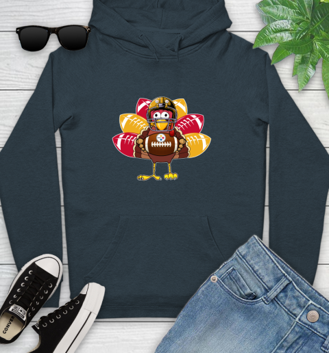 Pittsburgh Steelers Turkey Thanksgiving Day Youth Hoodie 8