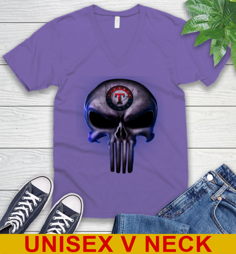 Texas rangers skull shirt discount