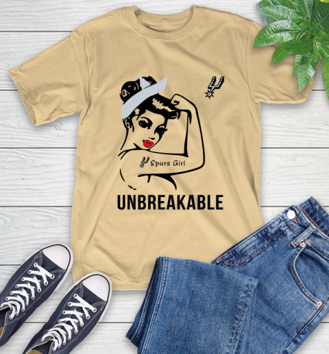 NBA San Antonio Spurs Girl Unbreakable Basketball Sports T-Shirt 6