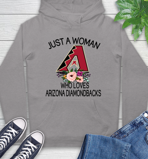 MLB Just A Woman Who Loves Arizona Diamondbacks Baseball Sports Hoodie 4
