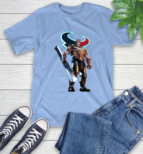 NFL Thanos Gauntlet Avengers Endgame Football Houston Texans T-Shirt 11