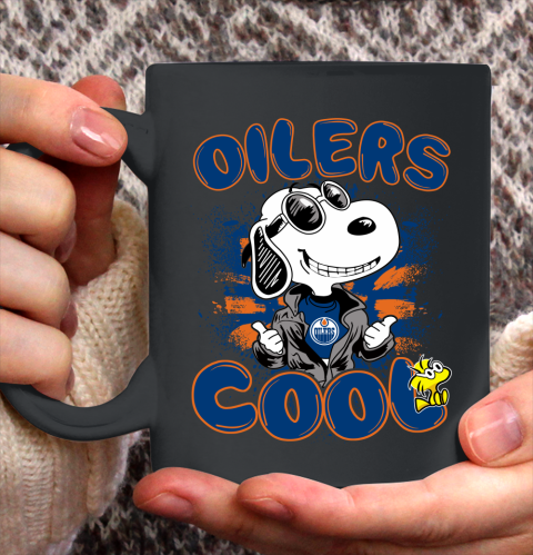 NHL Hockey Edmonton Oilers Cool Snoopy Shirt Ceramic Mug 15oz