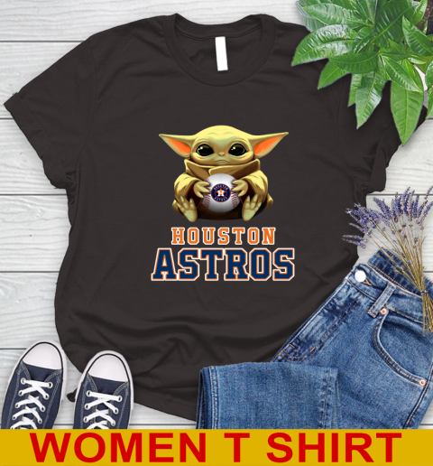 MLB Baseball Houston Astros Star Wars Baby Yoda Shirt 96