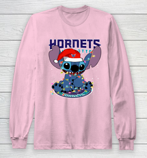 Charlotte Hornets NBA noel stitch Basketball Christmas Long Sleeve T-Shirt 6