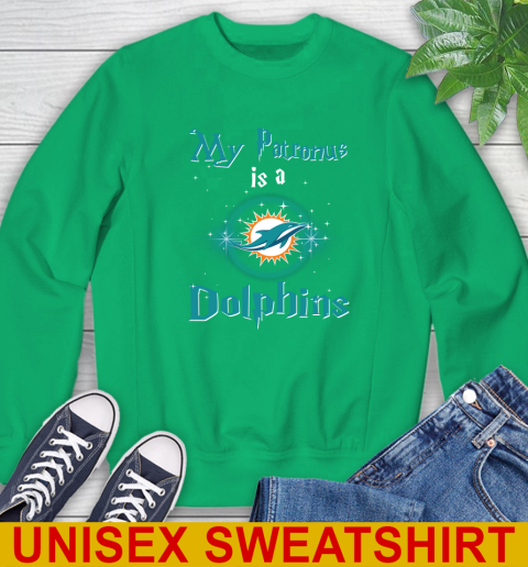 NFL Football Harry Potter My Patronus Is A Miami Dolphins Sweatshirt 8