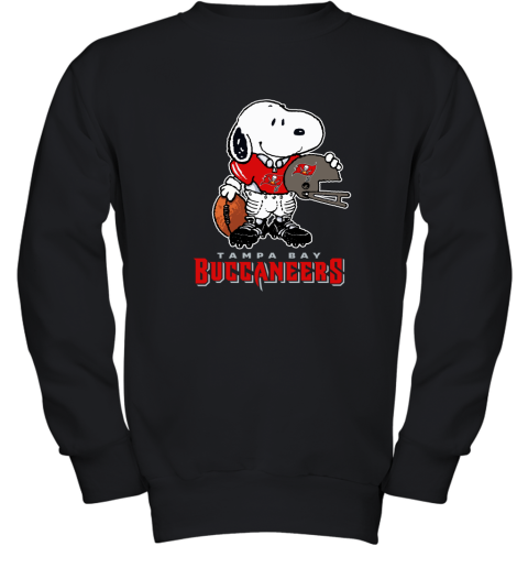 Snoopy A Strong And Proud Tampa Bay Buccaneers Player NFL Youth Sweatshirt