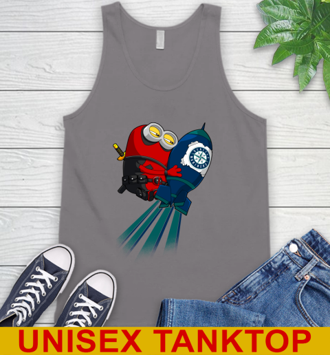 MLB Baseball Seattle Mariners Deadpool Minion Marvel Shirt Tank Top 6
