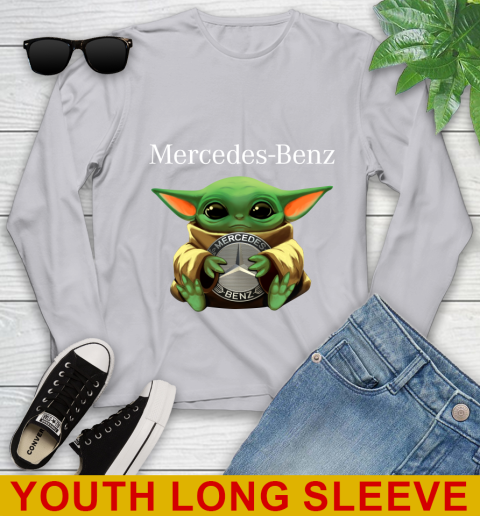 Star Wars Baby Yoda Hugs Mercedes Car Shirt 121