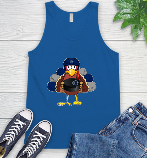 Vancouver Canucks Turkey Thanksgiving Day Tank Top - Image 6