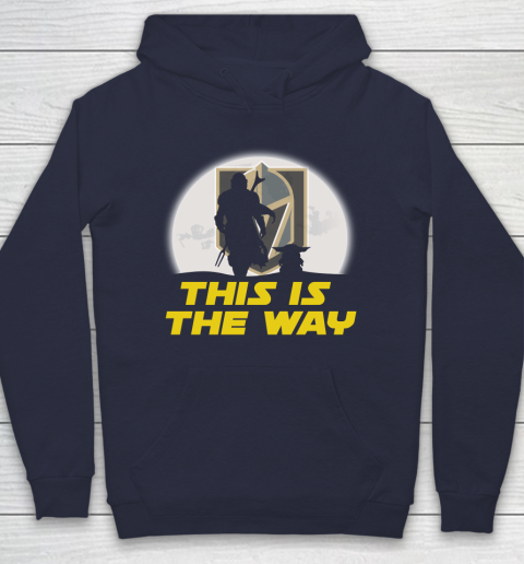 Vegas Golden Knights NHL Ice Hockey Star Wars Yoda And Mandalorian This Is The Way Hoodie 2
