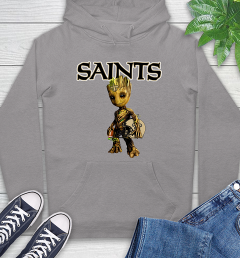 New Orleans Saints NFL Football Groot Marvel Guardians Of The Galaxy Hoodie 6