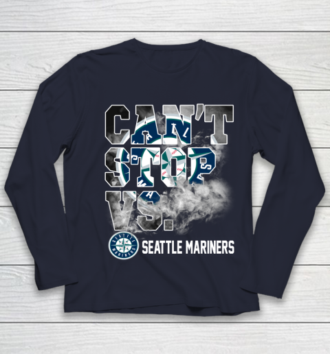 MLB Seattle Mariners Baseball Can't Stop Vs Mariners Youth Long Sleeve 2