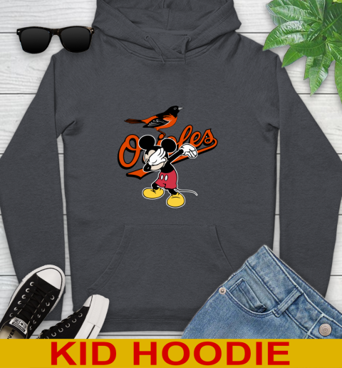 Baltimore Orioles MLB Baseball Dabbing Mickey Disney Sports Youth Hoodie 9