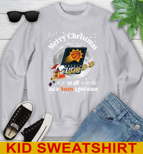 Phoenix Suns Merry Christmas To All And To Suns A Good Season NBA Basketball Sports Youth Sweatshirt 3