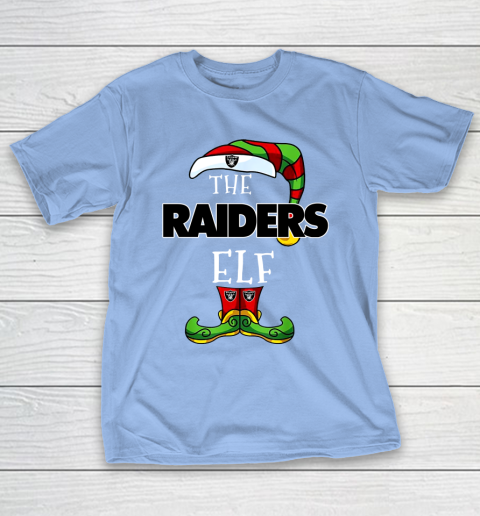 Oakland Raiders Christmas ELF Funny NFL T-Shirt 10