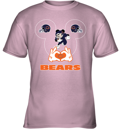 I Love The Bears Mickey Mouse Chicago Bears Youth T-Shirt 