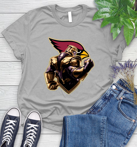 NFL Thanos Avengers Endgame Football Sports Arizona Cardinals Women's T-Shirt 5