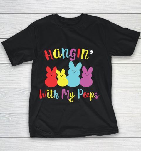 Hangin With My Peeps Funny rabbits Easter bunny Youth T-Shirt