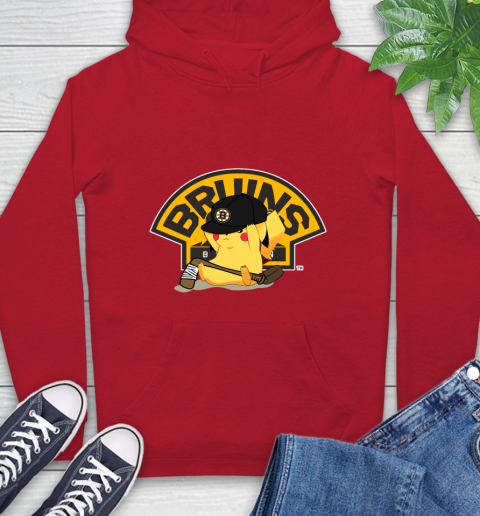 NHL Pikachu Hockey Sports Boston Bruins Hoodie 10