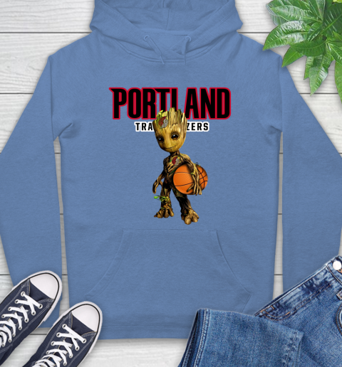Portland Trail Blazers NBA Basketball Groot Marvel Guardians Of The Galaxy Hoodie 11