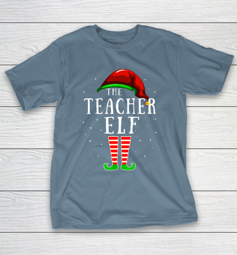 Teacher Elf Matching Family Group Christmas Party Pajama T-Shirt