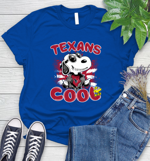 NFL Football Houston Texans Cool Snoopy Shirt Women's T-Shirt 10