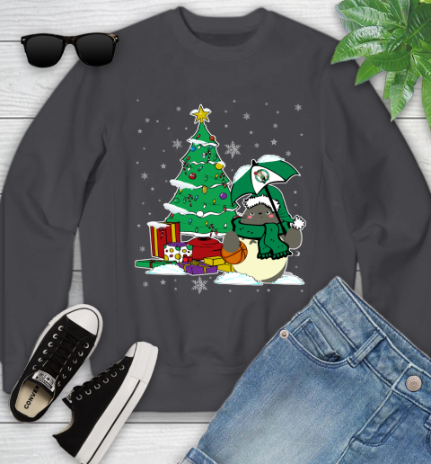 Boston Celtics NBA Basketball Cute Tonari No Totoro Christmas Sports Youth Sweatshirt 5