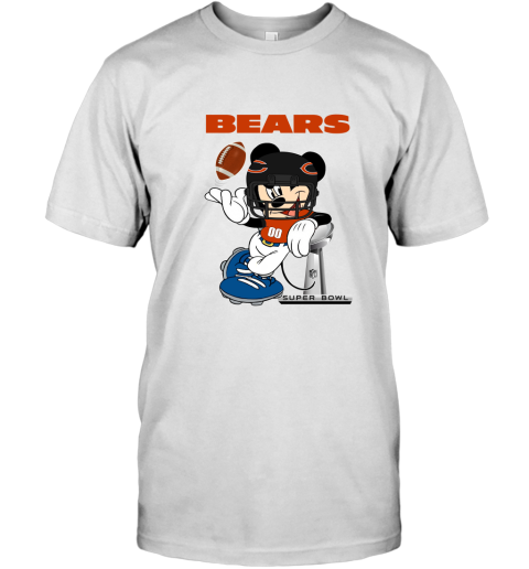 NFL Chicago Bears Mickey Mouse Disney Super Bowl Football T Shirt
