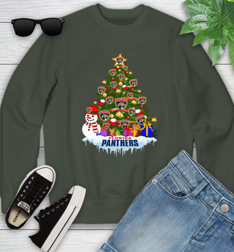 Florida Panthers Merry Christmas NHL Hockey Sports Youth Sweatshirt 10