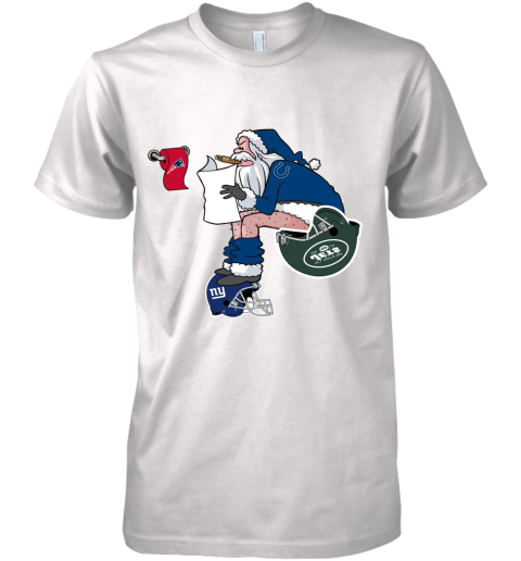 Santa Claus Indianapolis Colts Shit On Other Teams Christmas Premium Men's T-Shirt