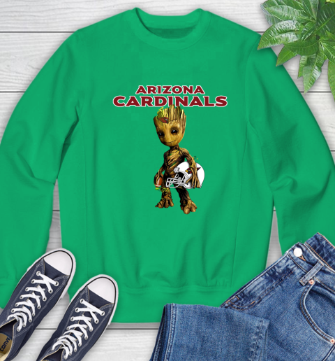 Arizona Cardinals NFL Football Groot Marvel Guardians Of The Galaxy Sweatshirt 6