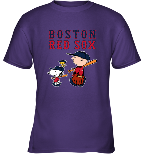 Boston Red Sox Let's Play Baseball Together Snoopy MLB Sweatshirt 