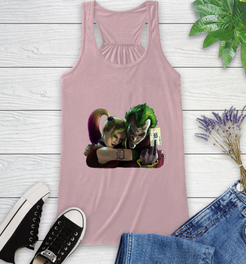 Detroit Tigers MLB Baseball Joker Harley Quinn Suicide Squad Racerback Tank 11