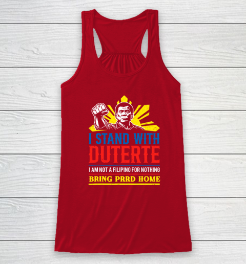 Support Duterte – Stand with Duterte Against ICC Charges Racerback Tank 3