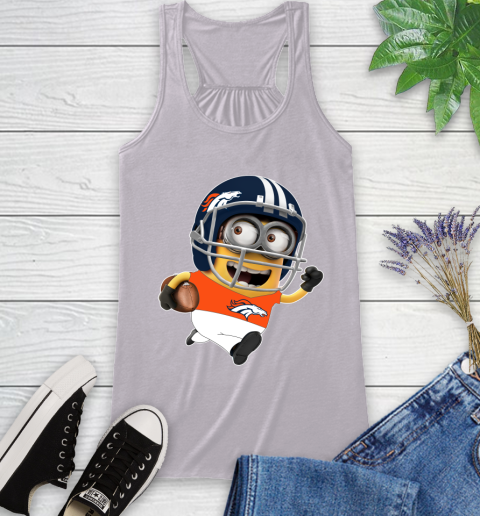 NFL Denver Broncos Minions Disney Football Sports Racerback Tank 5
