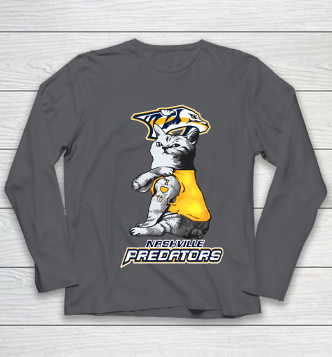 NHL My Cat Loves Nashville Predators Hockey Youth Long Sleeve 6