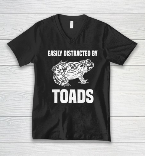 Toad Shirt Funny Frog Quote Joke Toad Lover V-Neck T-Shirt