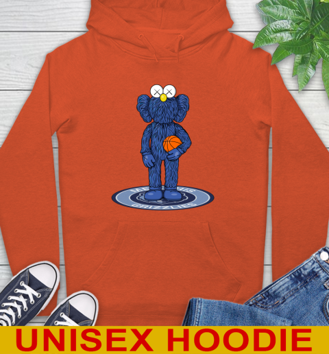NBA Basketball Memphis Grizzlies Kaws Bff Blue Figure Shirt Hoodie - Image 6