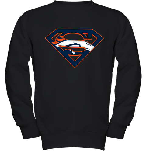 We Are Undefeatable Denver Broncos x Superman NFL Youth Sweatshirt