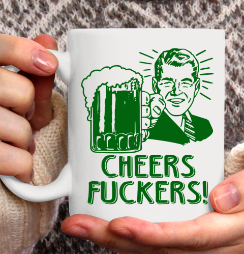 Beer Lover Funny Shirt Irish Cheers For Saint Patricks Day Ceramic Mug 11oz