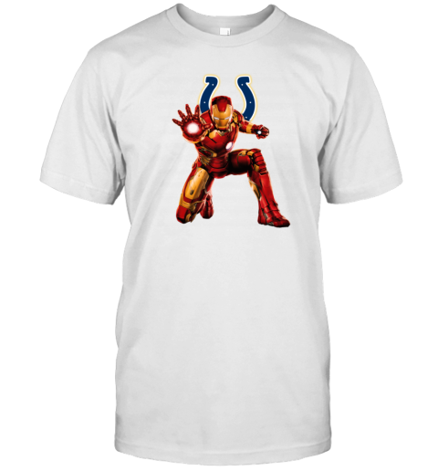 NFL Iron Man Marvel Comics Sports Football Indianapolis Colts T Shirt -  Freedomdesign