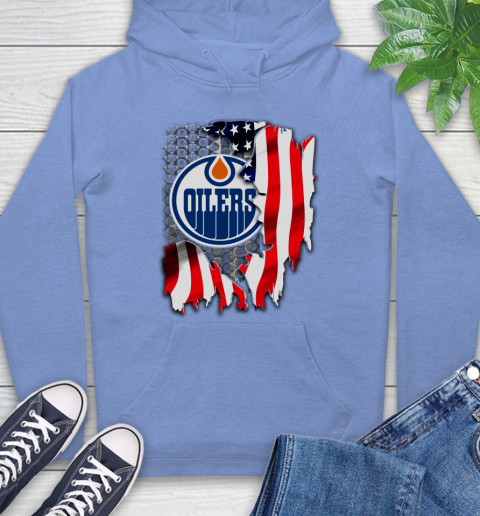 Edmonton Oilers NHL Hockey American Flag Hoodie 11