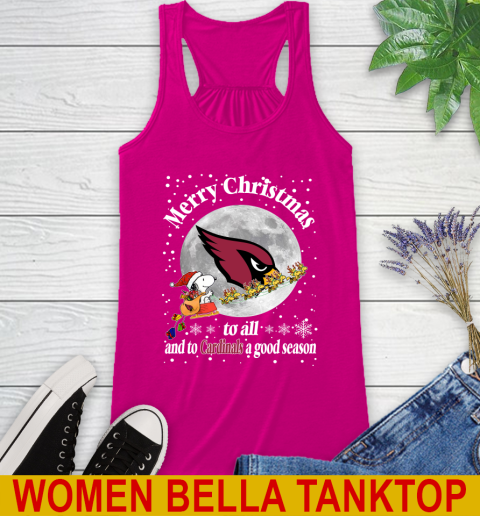 Arizona Cardinals Merry Christmas To All And To Cardinals A Good Season NFL Football Sports Racerback Tank 6