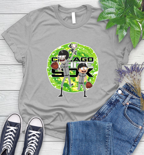 MLB Chicago White Sox Rick And Morty Baseball Sports Women's T-Shirt 5