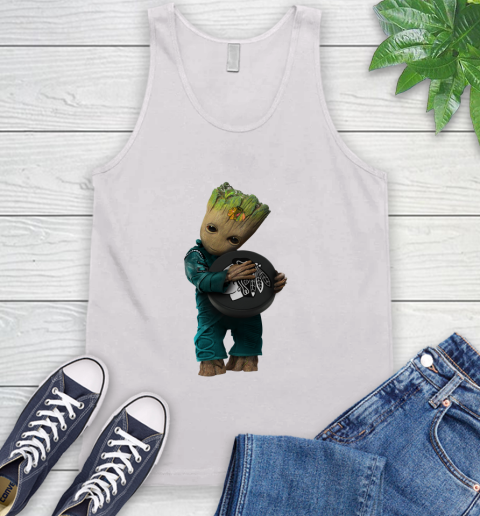 NHL Groot Guardians Of The Galaxy Hockey Sports Chicago Blackhawks Tank Top