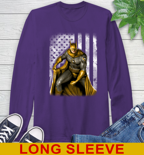 Pittsburgh Penguins NHL Hockey Batman DC American Flag Shirt Long Sleeve T-Shirt 5