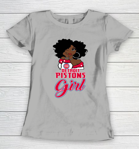 Detroit Pistons Girl NBA Women's T-Shirt 11
